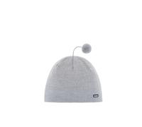 Eisbär Gorro de Punto Damp Esquiar con pompón (Talla única - Gris Claro)