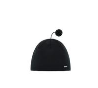 Eisbär Gorro de Punto Damp Esquiar con pompón (Talla única - Negro)