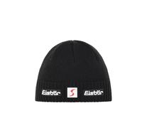 Eisbär Gorro de Punto Trop Skipool Mujer/Hombre - Made in Austria Beanie Lana Sombrero Merino Esquiar con Forro, Forro Invierno otoño/Invierno - Talla única Negro