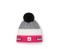 Eisbär Gorro Star Pompon Esquí Austria Kids - Gorro de invierno cálido para niños y niñas - 55 cm (7-8 años) - Transpirable con banda interior de forro polar Gorro de pompón Gorro infantil de Austria