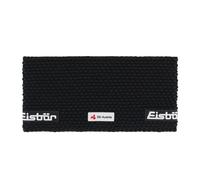 Eisbär Jamie Ski Austria - Cinta para la cabeza negra de punto grueso, 13,5 cm de altura, cinta interior de forro polar reciclado, mezcla de merino (sin mulesing), para hombre y mujer