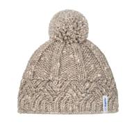 Eisbär Jolien Pompon Kids - Gorro de pompón para niña | Gorro de punto grueso para niños, algodón orgánico, lana y alpaca, forro polar, suave, cálido, transpirable, cortavientos