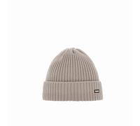 Eisbär Ripp Strickmütze Mütze Wintermütze Umschlagmütze Beanie (One Size - beige)
