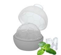 Eisballform - Lebensmittelechtes Silikon Footballform runder Behälter | Runde Kugel Eisballformen | Kühlschrank Essen Familie Getränke Whiskey Cocktails Saft, BPA-frei, Große Eiskugeln