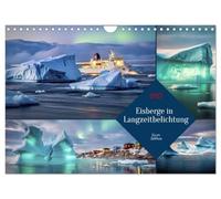 Eisberge in Langzeitbelichtung (Wandkalender 2027 DIN A4 quer), CALVENDO Monatskalender: Ein Langzeitbelichtungs¿Motiv, das die majestätische Ruhe der Arktis sichtbar macht.