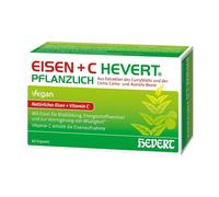 Eisen + C Hevert pflanzlich mit natürlichem Eisen und Vitamin C, 60 pzas Cápsulas