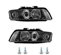 EISENFELS 70798365 - Juego de faros delanteros (derecha e izquierda, incluye bombilla H7 Night Breaker compatible con A4 8E2 B6)