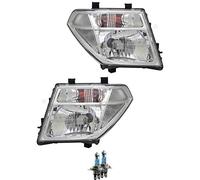 EISENFELS 70800627 - Juego de faros delanteros (derecha e izquierda, incluye bombilla H4 Night Breaker compatible con NP300 Navara D40)