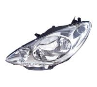 EISENFELS Faro Delantero H4 Derecha Cromado Con Motor LWR Para PEUGEOT 1007
