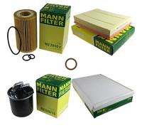 EISENFELS Paquete de inspección Kit de mantenimiento de filtros con filtro de aceite HU 7010 z, filtro de aire C 4312/1, filtro de combustible WK 820/16, filtro interior CU 3569, anillo de sellado