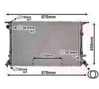 EISENFELS Refrigerador De Agua Para Audi A6 Avant 4G5 C7 3.0 TDI quattro NEU