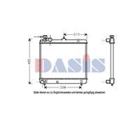 EISENFELS Wasserkühler Motorkühler Mecánico para Hyundai Atos MX 1.0i