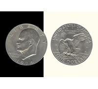 Eisenhower Dollar (Single Coin Ungimmicked) - Trick