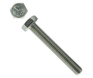 Eisenwaren2000 - Tornillos hexagonales - Rosca completa - M16 x 40 mm (10 unidades) - DIN 933 - ISO 4017 - Tornillos hexagonales - Tornillos de rosca - Tornillos de máquina - Tornillos de acero