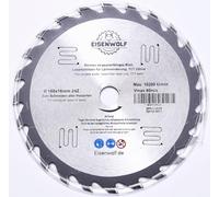Eisenwolf 160x16 mm hoja de sierra circular fina, duradera y resistente para madera con 24 dientes TCT inclinados y cortes láser para reducir el ruido