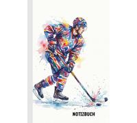 Eishockey Notizbuch: A5 liniertes Journal (6x9) - 100 Seiten - Geschenk für Spieler & Fans - Wintersport Tagebuch