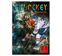 Eishockey spektakulär (Wandkalender 2026 DIN A2 hoch), CALVENDO Monatskalender: Teamsport der Extra-Klasse - Kraft, Ausdauer, Härte und Schnelligkeit.