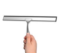 EISL BA0206 - Extractor de Ducha de Acero Inoxidable con Soporte de Pared, Extractor de Pared de Ducha sin taladrar, Extractor de Cristal para Pegar, Extractor de Azulejos y Cromo