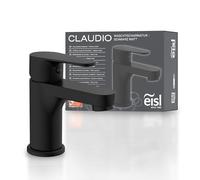 EISL CLAUDIO NI075CALCRBL Grifo de baño negro, grifo de lavabo negro, grifo de baño con válvula desplegable, grifo de lavabo