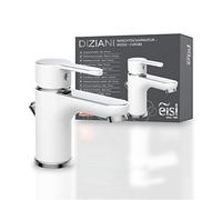 EISL disegno nuevo - Grifo mezclador monomando, 1 pieza, color blanco de Chrome, ni075dinwcr