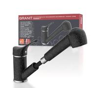 EISL Grifería para fregadero de baja presión, granito con alcachofa giratoria 360°, negro, ideal para fregadero doble