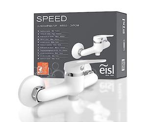 EISL NI168SCR-W Mezclador monomando de ducha, grifo de ducha, cromo/blanco