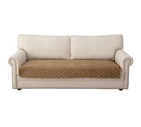 Eismodra Funda de Sofá,Cubre Sofa 3 plazas,Fundas Sofa Chaise Longue Antideslizante para 2 Plazas Salón Sofá Esquinero Perros Mascotas,Café,110 x 160 cm (Solo 1 Unidad)