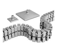 EISNHAUER ® Cadena de cable delgada para un cableado limpio en escritorios, altura ajustable, 131 cm de largo, color plateado