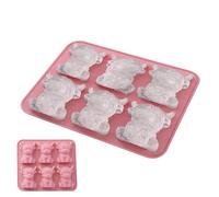 Eiswürfelform Hochlandrind | Silikon Eisform | Eiswürfelbehälter - Silikon 16 x 13,5 cm 61 g 6 Fächer 3D Wiederverwendbar | Hochlandrind Eiswürfel Cocktail Wein Bourbon | Küche Party Camping Reisen