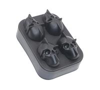 Eiswürfelform Silikon Schädel - Eisbereiter Kühlform Getränk, Wiederverwendbare Eisform Set, Flexible Form Gefrierbox | Flexible Form Gefrierbox Cocktail Whiskey Kaffee Drinks
