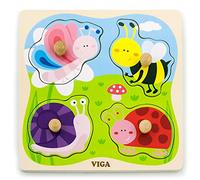 Eitech GmbH-50131 Viga Toys - Puzzle - Insectos, Multicolor 50131