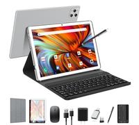 EITOMIN Tablet de 10 pulgadas 2026, tableta Android de 128 GB ROM+16 GB de RAM+1 TB expandible Octa-Core 5G WiFi 1080FHD/13MPcámara/7000mAh/Bluetooth 5.0/GPS/Tab con teclado/OTG/mouse/bolígrafo, color