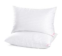 EIUE Hotel Collection - Juego de 2 almohadas de cama para dormir tamaño King, almohadas para dormir de lado y de espalda, almohadas rellenas de microfibra alternativa de plumón súper suave, 20 x 36