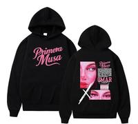 EIUIIOXU Sudaderas con Capucha de Manga Larga Estilo Harajuku, Estilo Hip Hop y Pop, con Estampado del álbum Primer Álbum 2025" de Omar Courtz. Disponibles para Hombre y Mujer.
