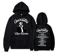 EIUIIOXU Sudaderas con Capucha Rauw Alejandro Cosa Nuestra 2025 Ropa de Hombre Sudaderas de Manga Larga Estilo Hip Hop Sudaderas Informales Gran tamaño