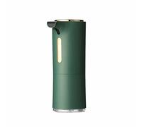 Eivdru Dispensador automático de jabón, dispensador de jabón espumante a prueba de óxido sin contacto dispensadores de inducción infrarroja recargables para baño, cocina, hotel (verde)
