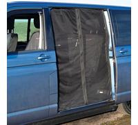 Eivdru Mosquitera magnética para furgoneta, malla negra, protección solar para T5, T6, T4, caravana, caravana, caravana, puerta lateral