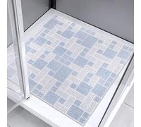 EIVINJE Alfombrilla de Ducha Antideslizante, 24 x 24 Pulgadas, tapete de baño de Masaje de PVC Suave para baño Interior de Ducha, excelente Drenaje de Agua, patrón único, fácil de Limpiar, Secado