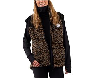 Eivy, Lumberjackie Sherpa Vest, Chaleco de forro polar, leopardo, XL, Mujer