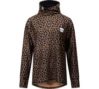 Eivy - Ropa interior térmica mujer - Icecold Top Leopard para Mujer de Lana - Talla M - Marrón Marrón M