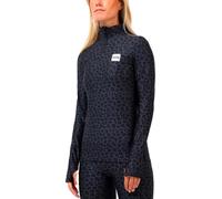 Eivy - Ropa interior térmica mujer - Journey Top Black Leopard para Mujer de Lana - Talla S - Negro Negro S