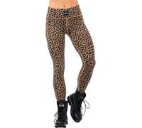 Eivy - Ropa interior térmica mujer - Pocket Merino Wool Tights Black Leopard para Mujer de Lana - Talla S - Negro Negro S