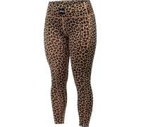 Eivy - Ropa interior térmica mujer - Pocket Merino Wool Tights Leopard para Mujer de Lana - Talla L - Marrón Marrón L