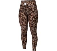 Eivy - Ropa interior térmica mujer - Pocket Tights Leopard de Lana - Talla XS - Marrón Marrón XS