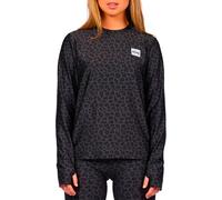 Eivy - Ropa interior térmica mujer - Versa Loose Fit Top Black Leopard de Lana - Talla M - Gris Gris M