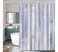 EIWAXU Cortina de Ducha a Rayas con Ganchos, Lavable, Sirve como Separador de baño, Accesorio de baño Lavable a máquina. 90x180cm(AnxAl)
