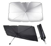 EIWXEFQT Parasol Coche Delantero Interno, para Renault Clio 4 2014-2019 Sombrilla Paraguas del Coche El Mango del Paraguas es Ajustable Anti UV Rayos