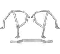 Eixovhira Defensas de moto Barras de protección para motocicleta para Voge para valico DS525X 525DSX DSX525 23 DSX 525 barra para motor carretera(LackSILVERUpper Bumper)