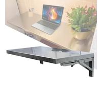 EIYAVVIDV Mesa De Pared Plegable con Alas Abatibles, Escritorio De Ordenador Flotante Acero Inoxidable, Mesa Plegable Montaje En Pared, para Garaje, Cocina, Balcón, Lavandería(140x35cm/56x14in)