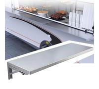 EIYAVVIDV Pequeño Espacio Mesa Abatible De Pared, Escritorio Plegable Acero Inoxidable, Mesa Plegable Flotante De Pared para Bar, Cocina, Baño, Garaje(80x20cm/32x8in)